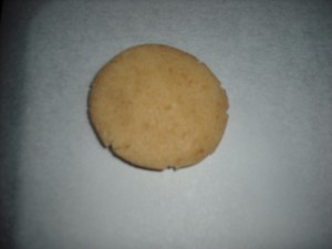 Galleta de almendra lista para hornear