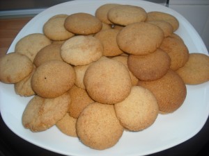 Galletas de almendra con y sin chocolate