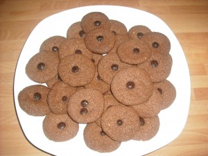 Galletas de almendra y chocolate