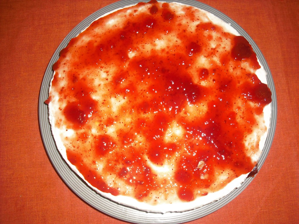Tarta de queso fresquita con fresa