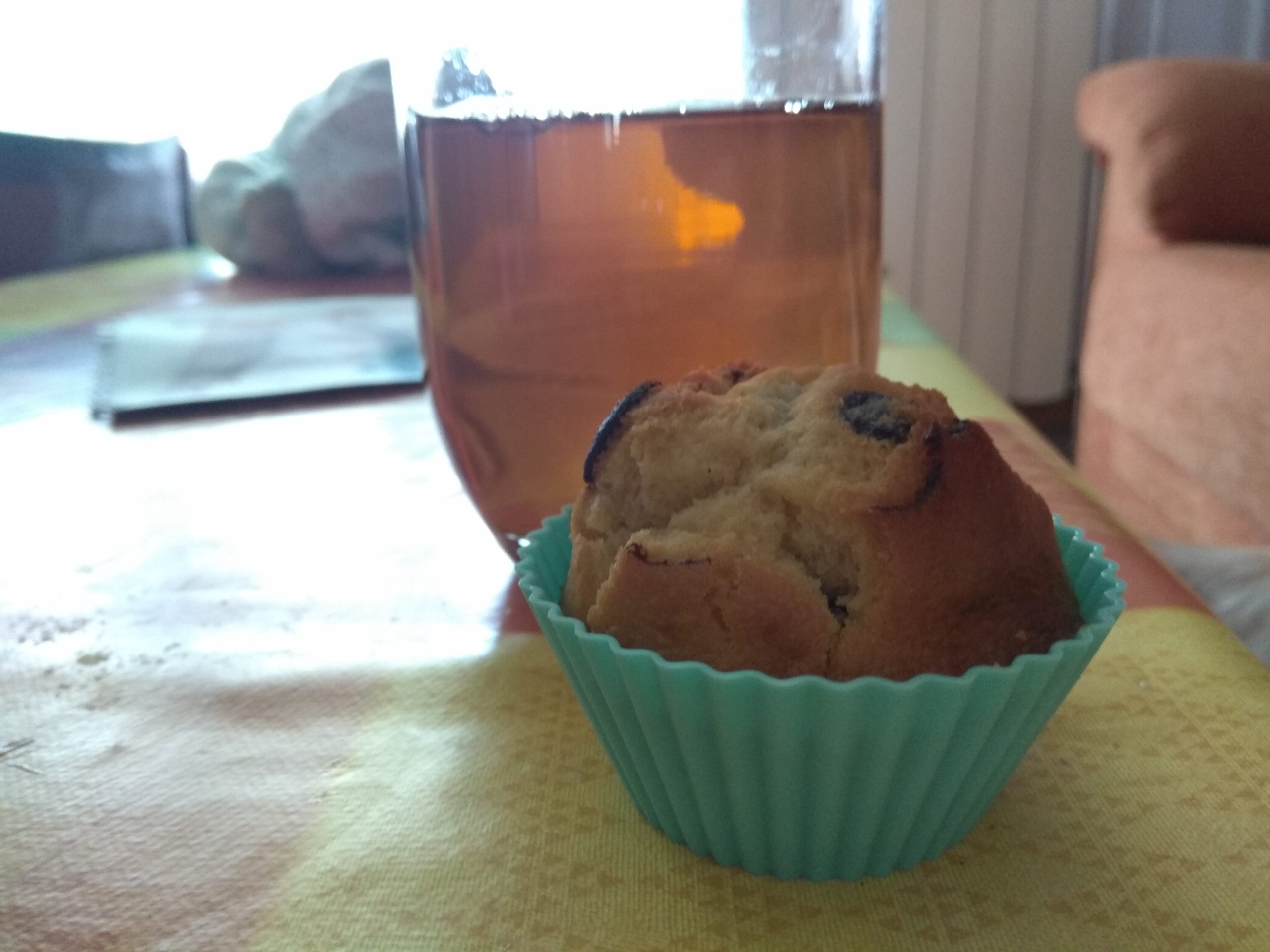 Magdalenas con pepitas de chocolate