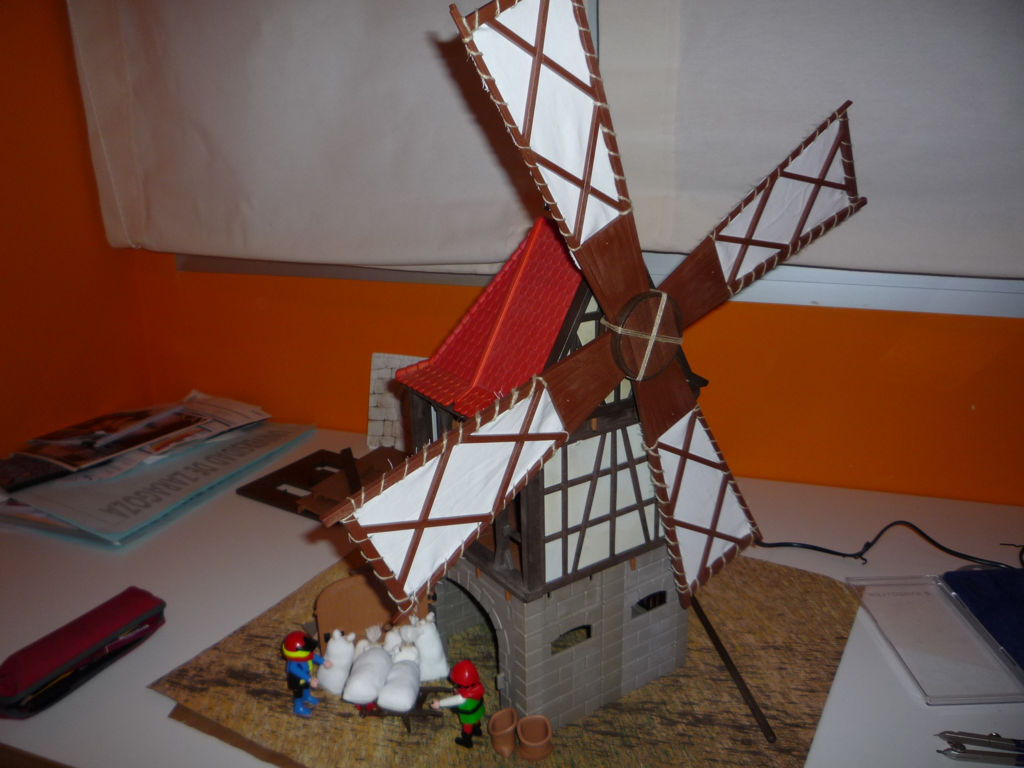 Molino de viento medieval Playmobil con movimiento